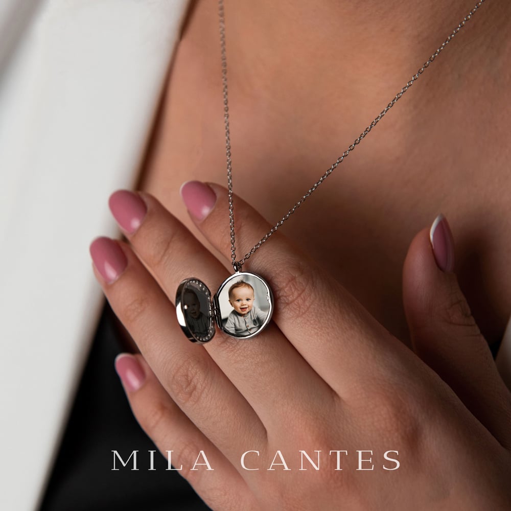 LUNA LOCKET | Happy Parents | Sterling Silver - MILA CANTES